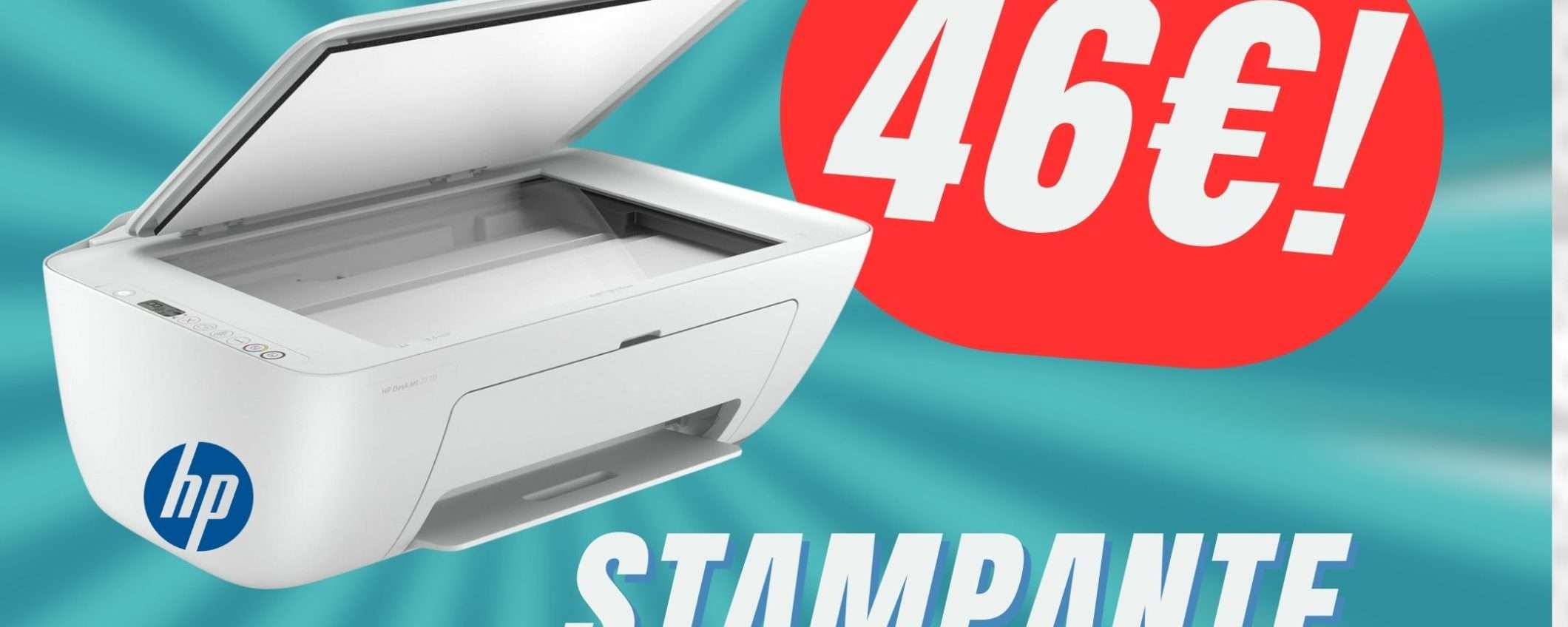 Non farti scappare la Stampante HP ad appena 46€! Non farti scappare la Stampante HP ad appena 46€!