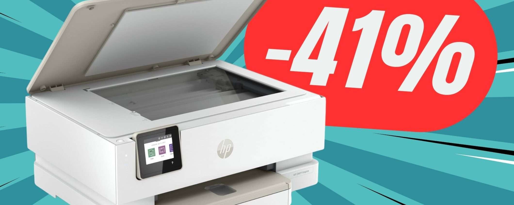 PREZZO FOLLE per la Stampante Multifunzione di HP: -41% su Amazon! PREZZO FOLLE per la Stampante Multifunzione di HP: -41% su Amazon!