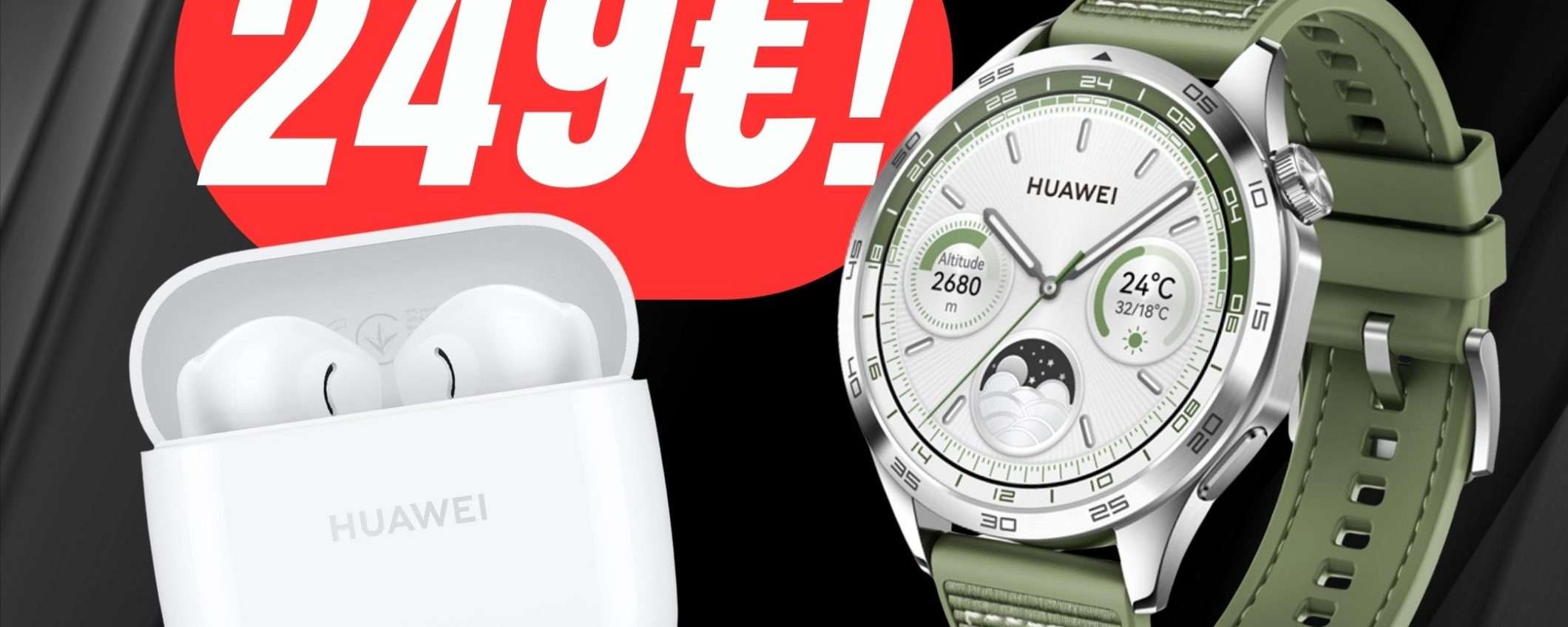 HUAWEI WATCH GT 4 + Freebuds SE 2 a 249€: la Combo Perfetta! HUAWEI WATCH GT 4 + Freebuds SE 2 a 249€: la Combo Perfetta!