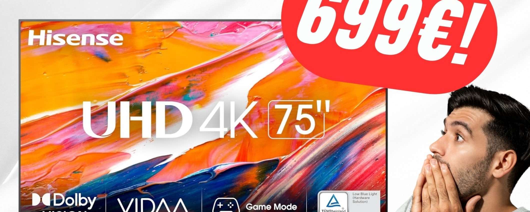 PREZZO IMPRESSIONANTE per questo Smart TV da 75 POLLICI di Hisense! PREZZO IMPRESSIONANTE per questo Smart TV da 75 POLLICI di Hisense!