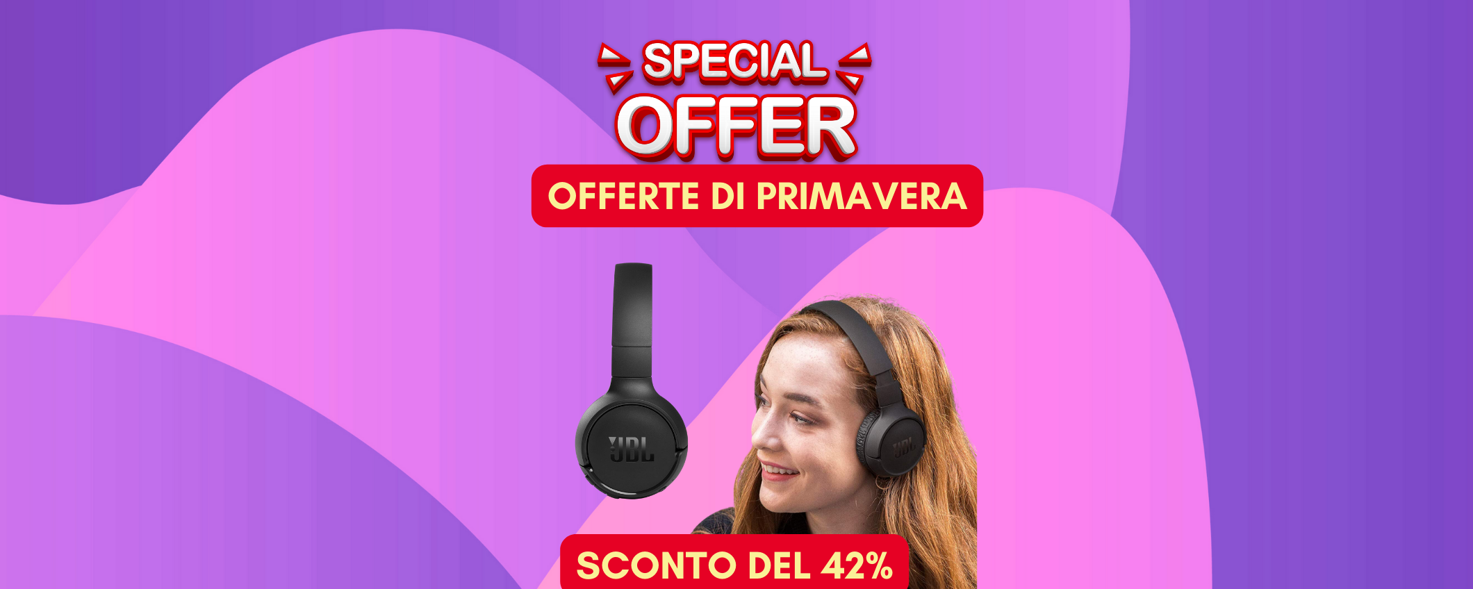 Sconto del 42% sulle cuffie JBL Tune 510BT per le offerte di primavera Sconto del 42% sulle cuffie JBL Tune 510BT per le offerte di primavera