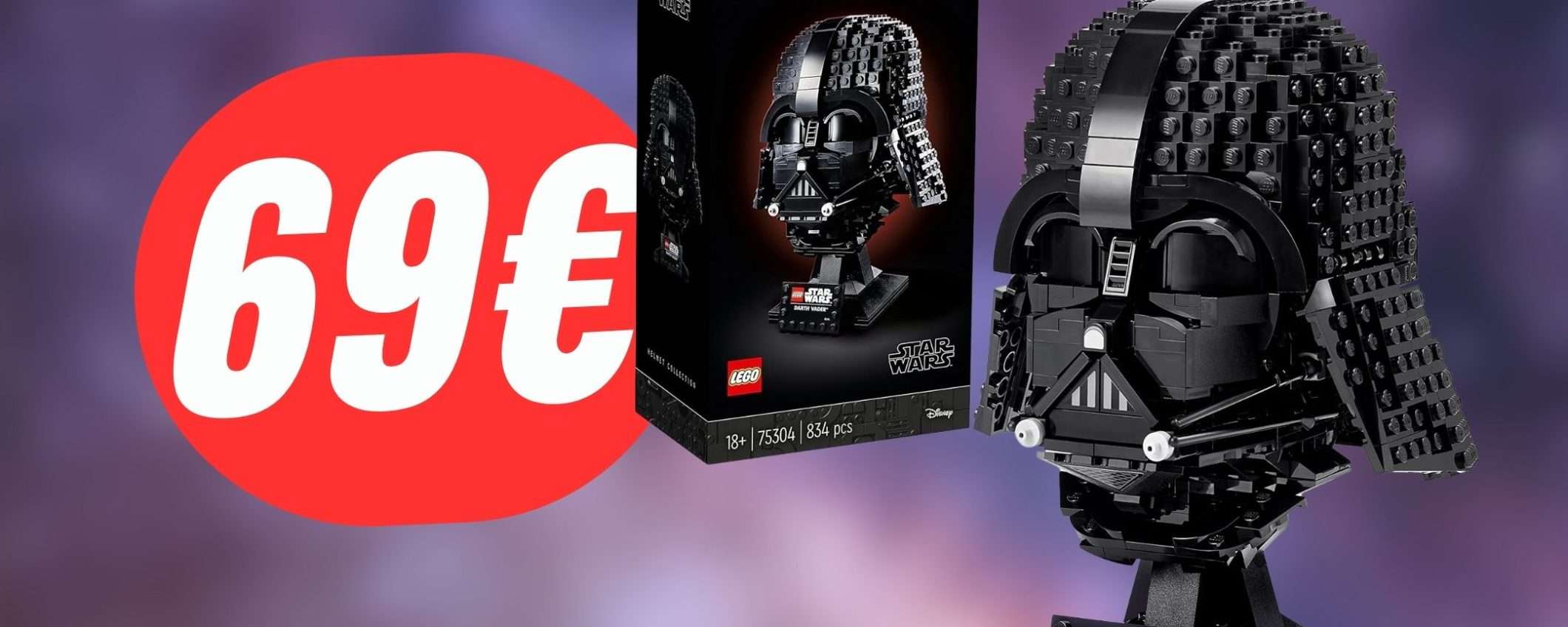 Il Casco LEGO di Darth Vader ti farà passare al lato oscuro per soli 69€!