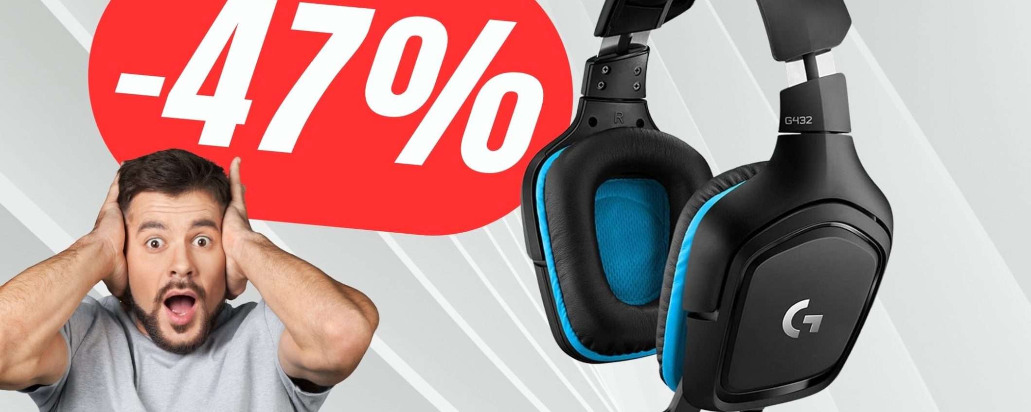 Le amatissime cuffie Logitech G G432 a soli 49€ NON HANNO SENSO! Le amatissime cuffie Logitech G G432 a soli 49€ NON HANNO SENSO!
