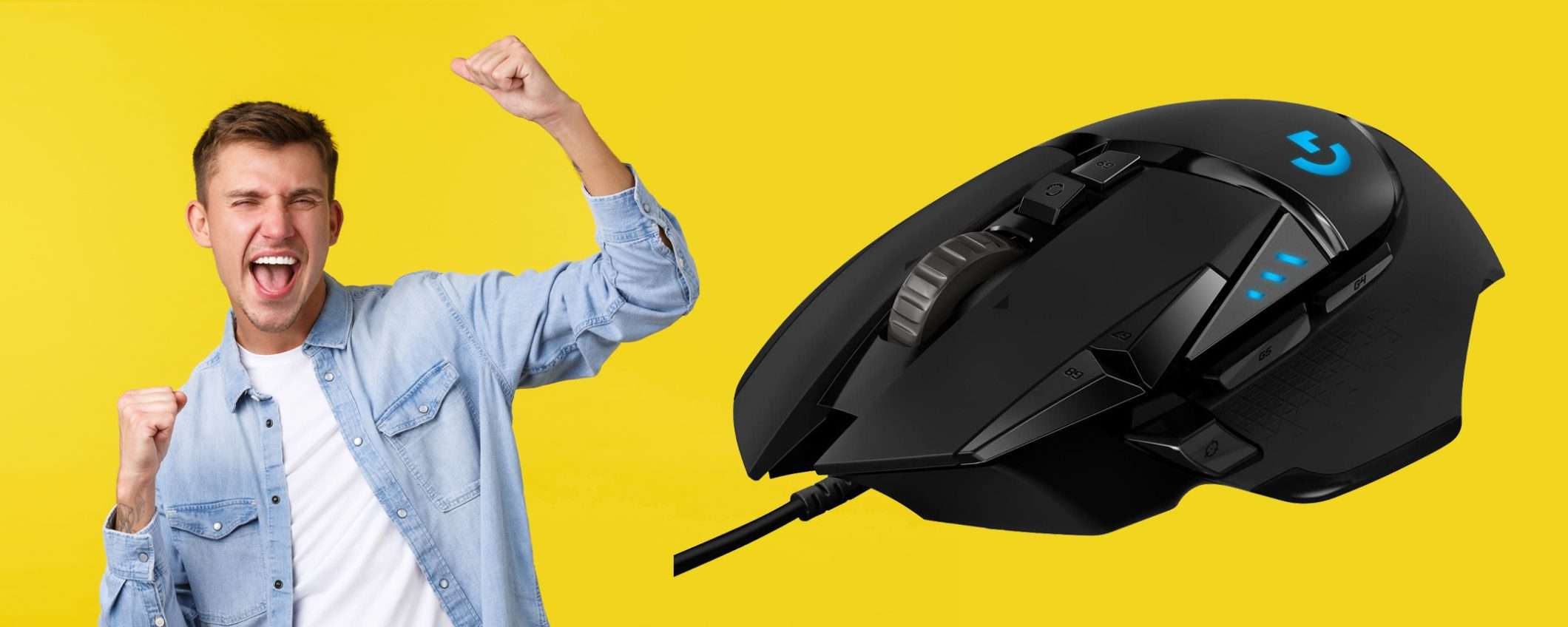 Logitech G G502 HERO: il mouse da gaming in sconto FOLLE del 51% Logitech G G502 HERO: il mouse da gaming in sconto FOLLE del 51%