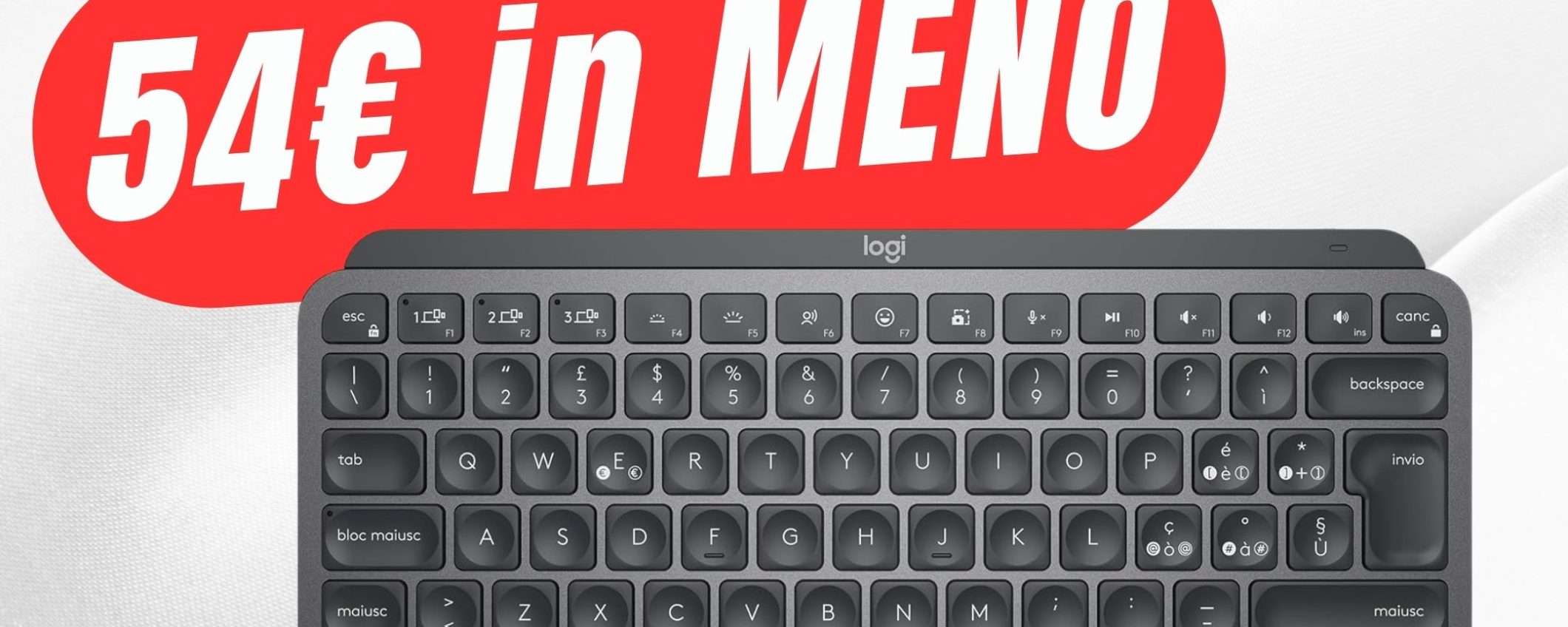 Logitech MX Keys Mini a 74€ grazie alle OFFERTE di PRIMAVERA by Amazon Logitech MX Keys Mini a 74€ grazie alle OFFERTE di PRIMAVERA by Amazon