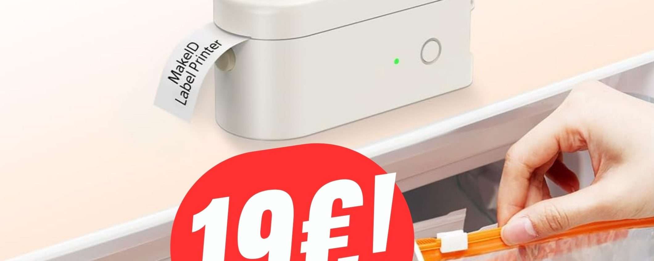 L'Etichettatrice Portatile che funziona con lo Smartphone costa 19€ col COUPON! L'Etichettatrice Portatile che funziona con lo Smartphone costa 19€ col COUPON!