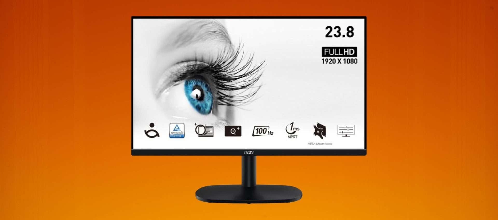 Monitor MSI Pro in offerta: il prezzo scivola sotto i 100€