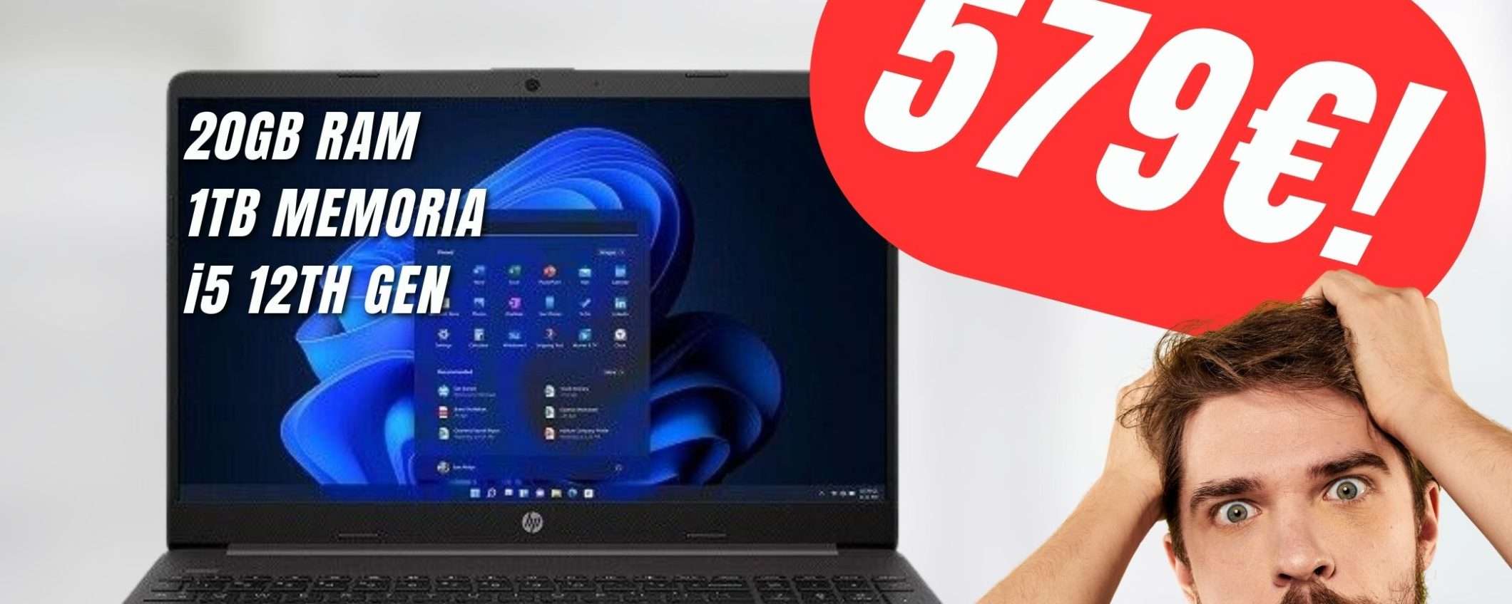 Questo Notebook HP ha 20GB di RAM, 1TB di SSD e un Intel Core i5 di 12th Generazione! Questo Notebook HP ha 20GB di RAM, 1TB di SSD e un Intel Core i5 di 12th Generazione!