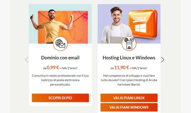 Offerte hosting Aruba