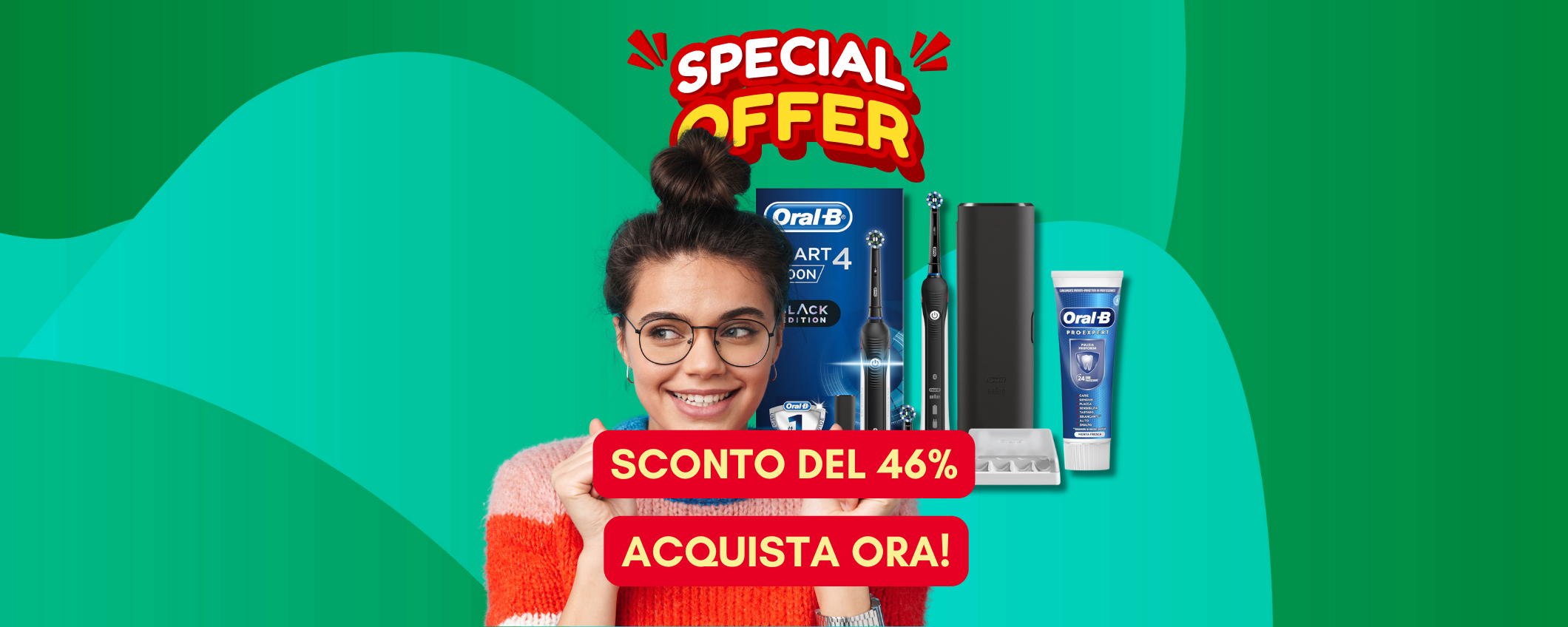 Oral-B Smart 4 4500 in sconto del 46% su Amazon