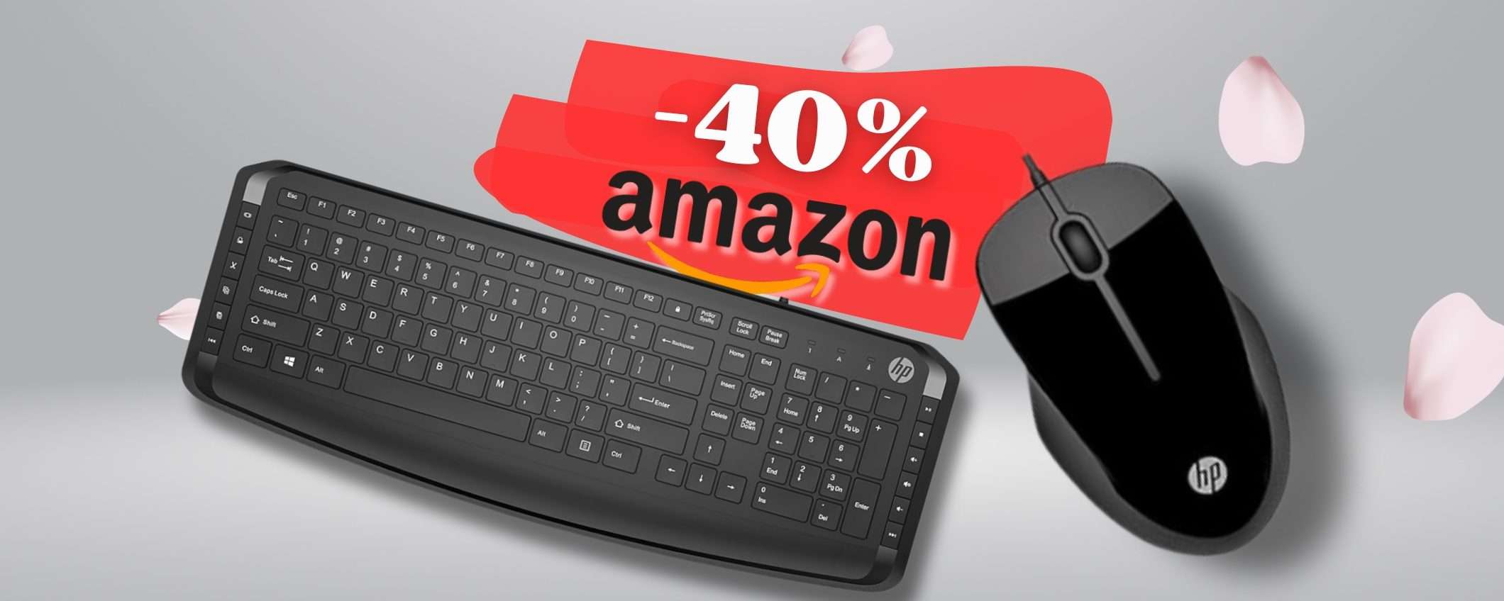 Scrivania NUOVA con mouse e tastiera HP SCONTATISSIMI del 40%