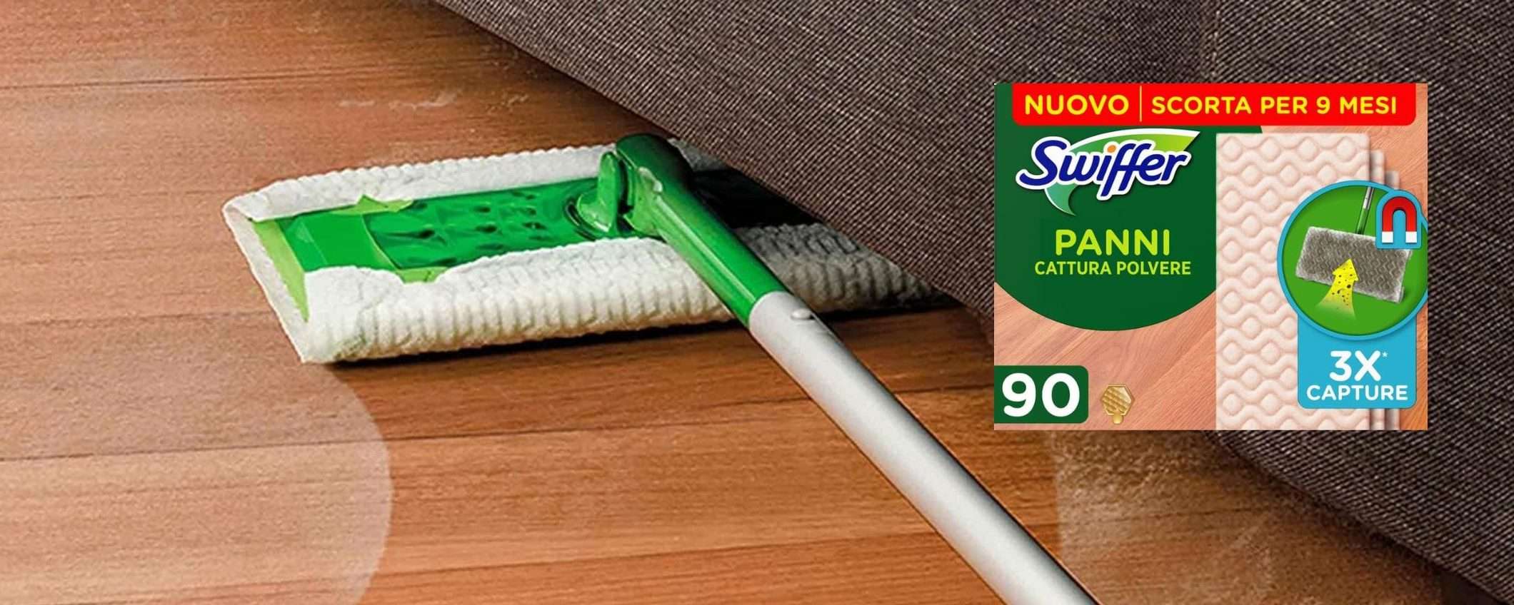 Panni catturapolvere Swiffer per parquet: MAXI SCONTO (-48%) per le Offerte di Primavera Panni catturapolvere Swiffer per parquet: MAXI SCONTO (-48%) per le Offerte di Primavera