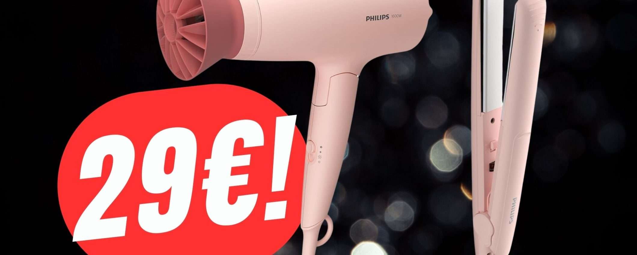 Asciugacapelli e Piastra Philips a soli 29€ su Amazon! Asciugacapelli e Piastra Philips a soli 29€ su Amazon!