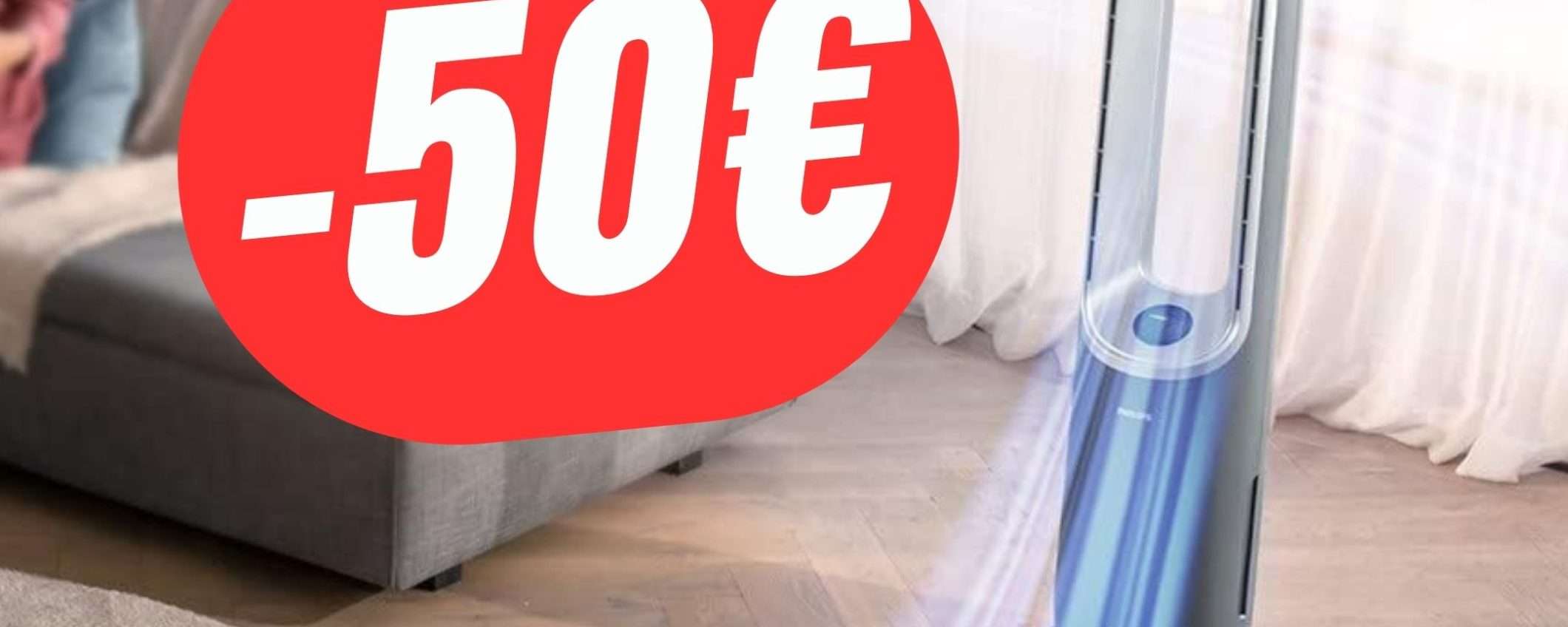 Il Purificatore-Ventilatore di Philips è scontato di -50€!
