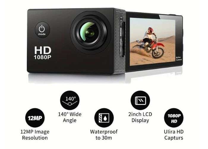 Basta GoPro, bastano 17 EURO per comprare una action cam full HD su TEMU