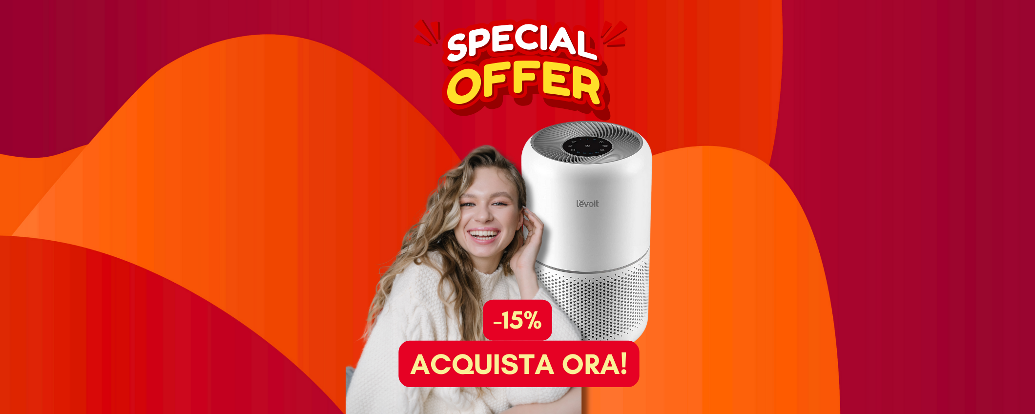 Basta allergie con il purificatore d'aria Levoit in sconto del 15%