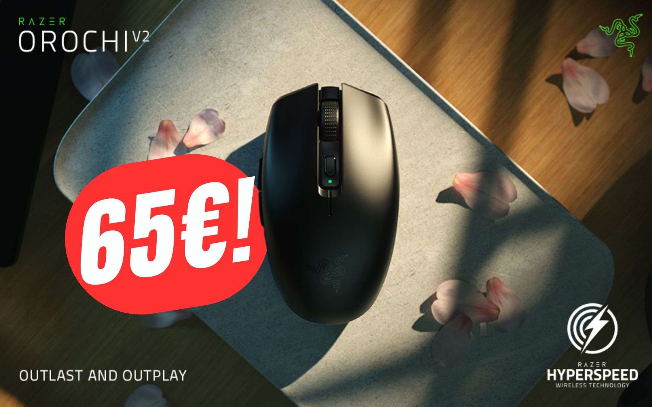 Ricevitore USB Wireless Per Mouse Da Gioco Razer Orochi V2 – Nero