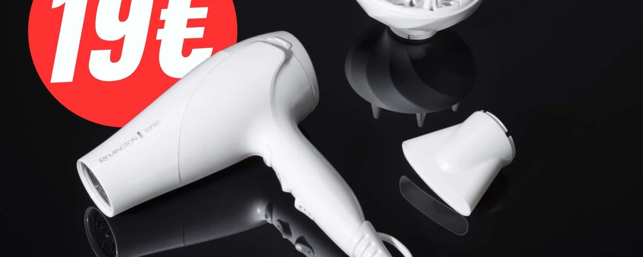 Paga solo 19€ per l'Asciugacapelli agli Ioni di Remington! Paga solo 19€ per l'Asciugacapelli agli Ioni di Remington!