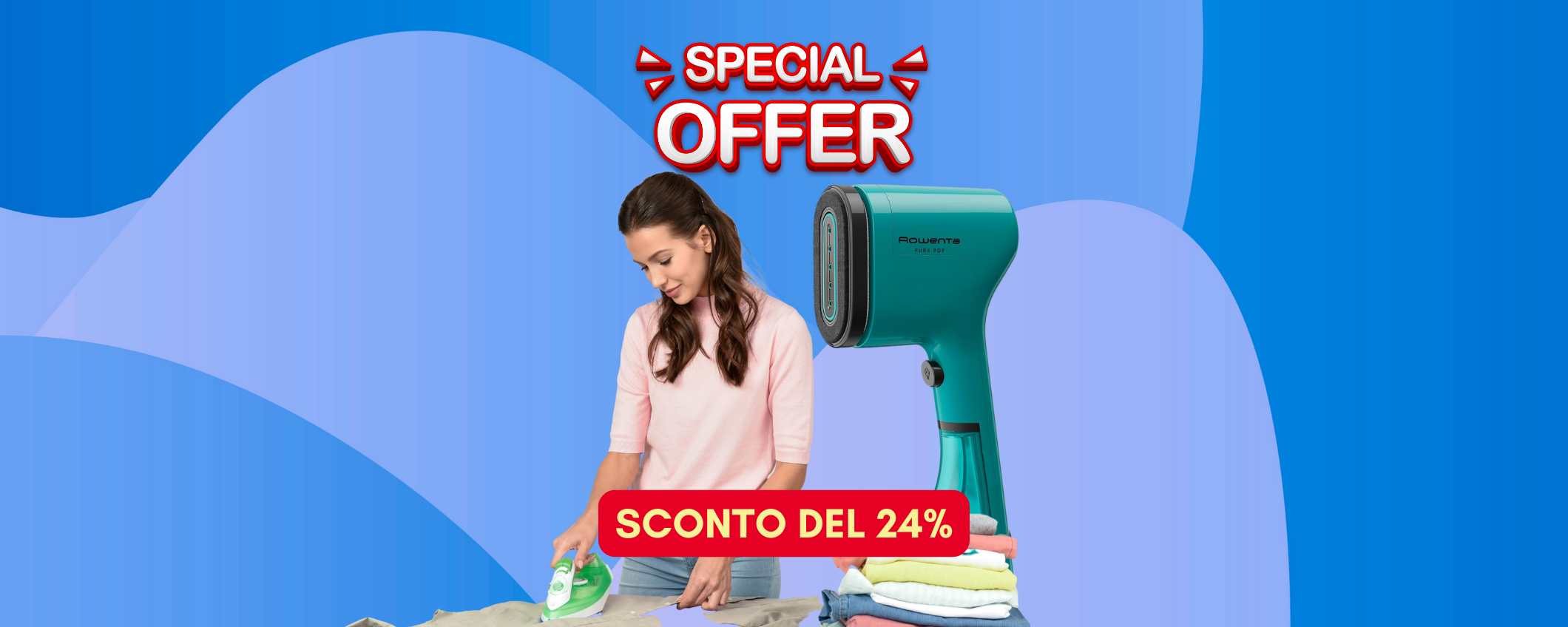 Ferro da stiro verticale Rowenta Pure Pop in sconto del 24% su Amazon! Ferro da stiro verticale Rowenta Pure Pop in sconto del 24% su Amazon!