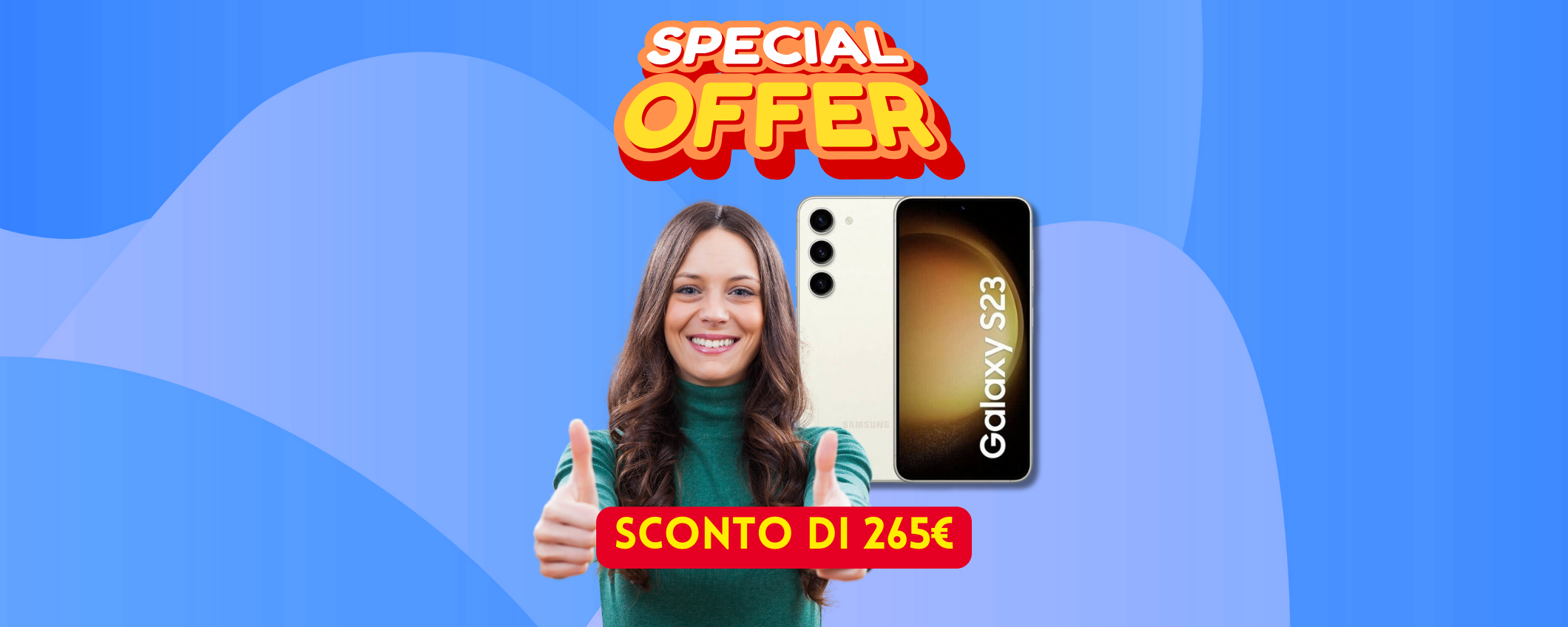 Samsung Galaxy S23 in sconto di 265€ su eBay, solo per poco Samsung Galaxy S23 in sconto di 265€ su eBay, solo per poco