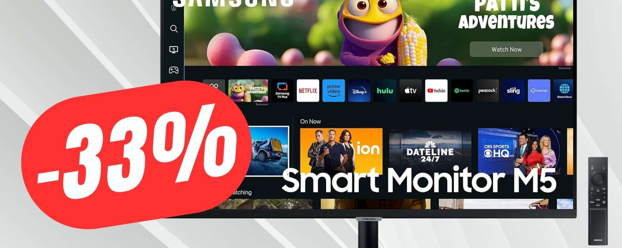 Questo Smart Monitor di Samsung ha Prime Video, Netflix e molto altro!