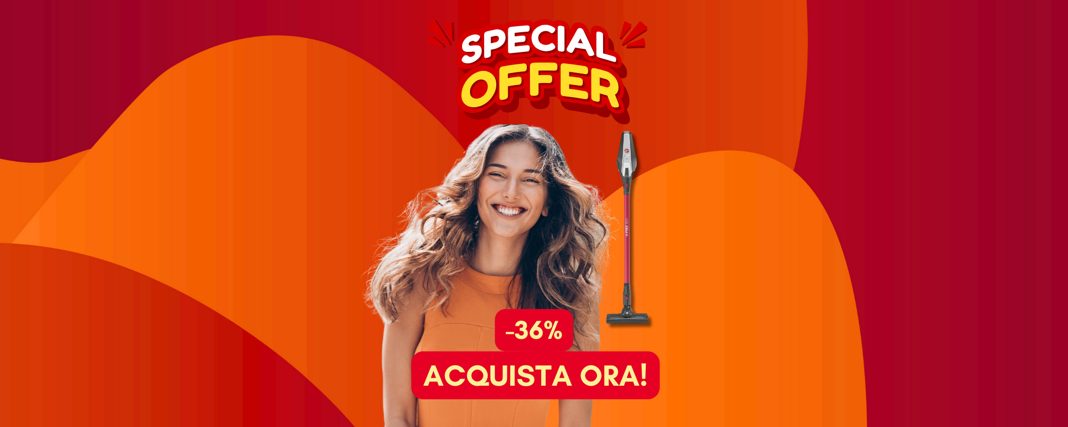 Scopa elettrica Hoover H-FREE 300 in sconto del 36% per poco! Scopa elettrica Hoover H-FREE 300 in sconto del 36% per poco!