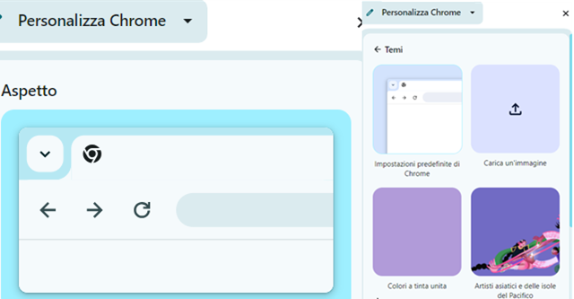Cambiare lo sfondo di Google Chrome