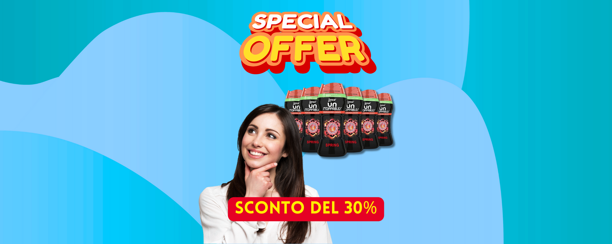 Maxi confezione di Lenor profumatore per lavatrice in sconto SHOCK del 30% Maxi confezione di Lenor profumatore per lavatrice in sconto SHOCK del 30%