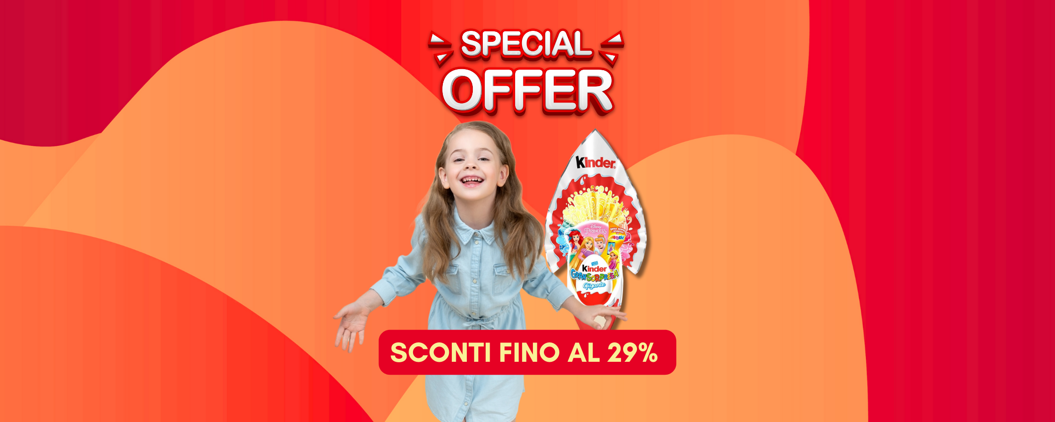 Rendi magica la Pasqua con l'uovo Kinder GranSorpresa in sconto del 29% Rendi magica la Pasqua con l'uovo Kinder GranSorpresa in sconto del 29%