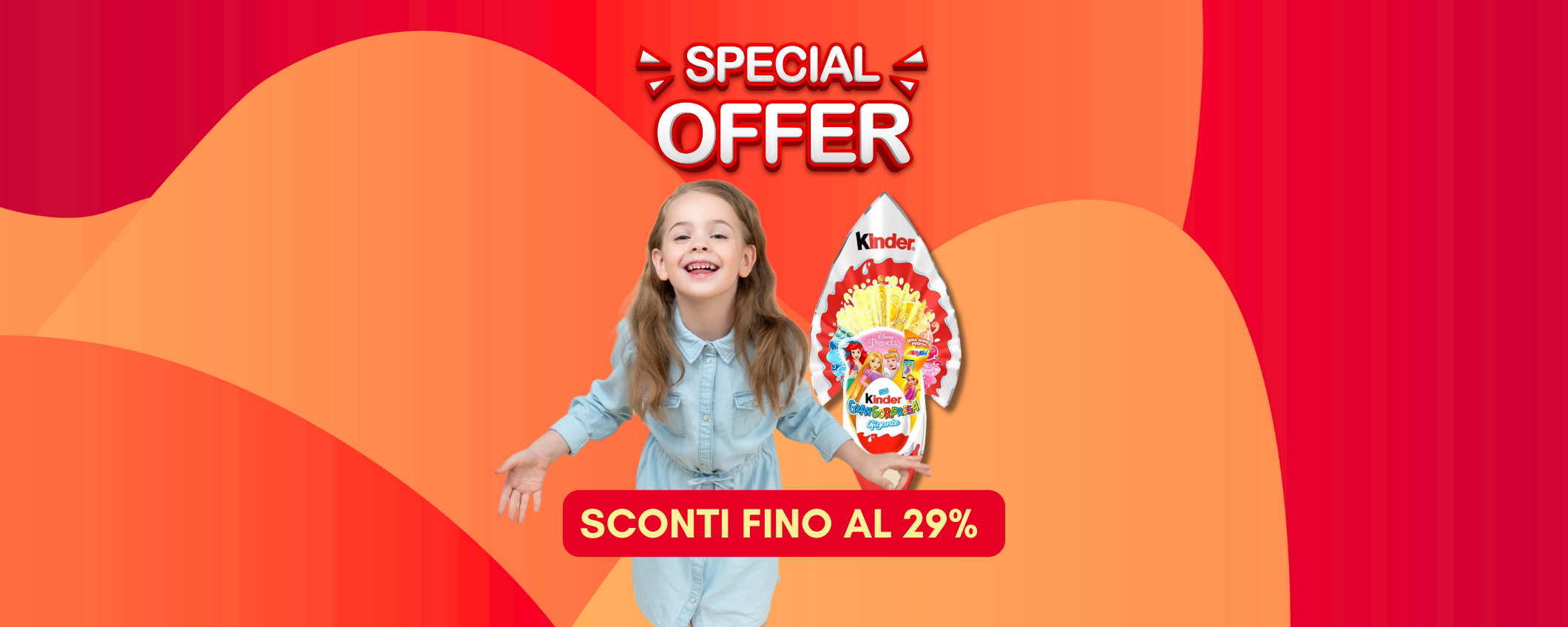 Rendi magica la Pasqua con l'uovo Kinder GranSorpresa in sconto del 29%