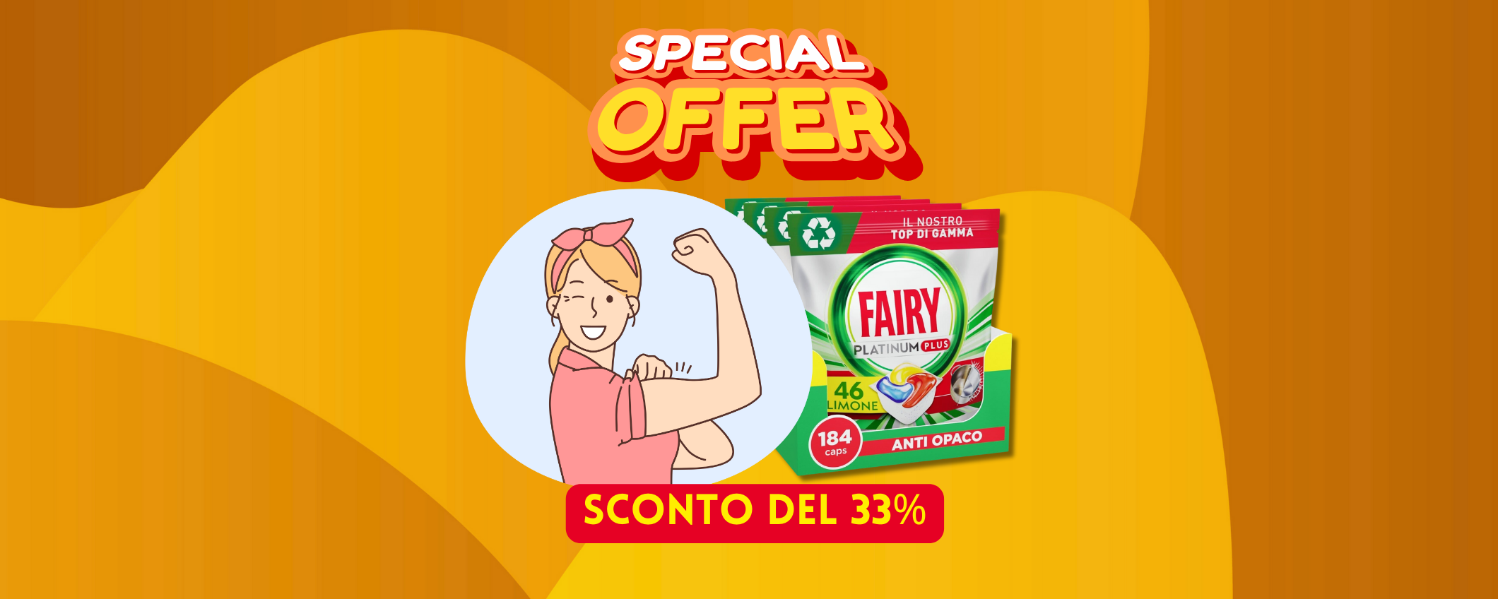 Fairy Platinum Plus: sconto del 33% su questa maxi confezione Fairy Platinum Plus: sconto del 33% su questa maxi confezione