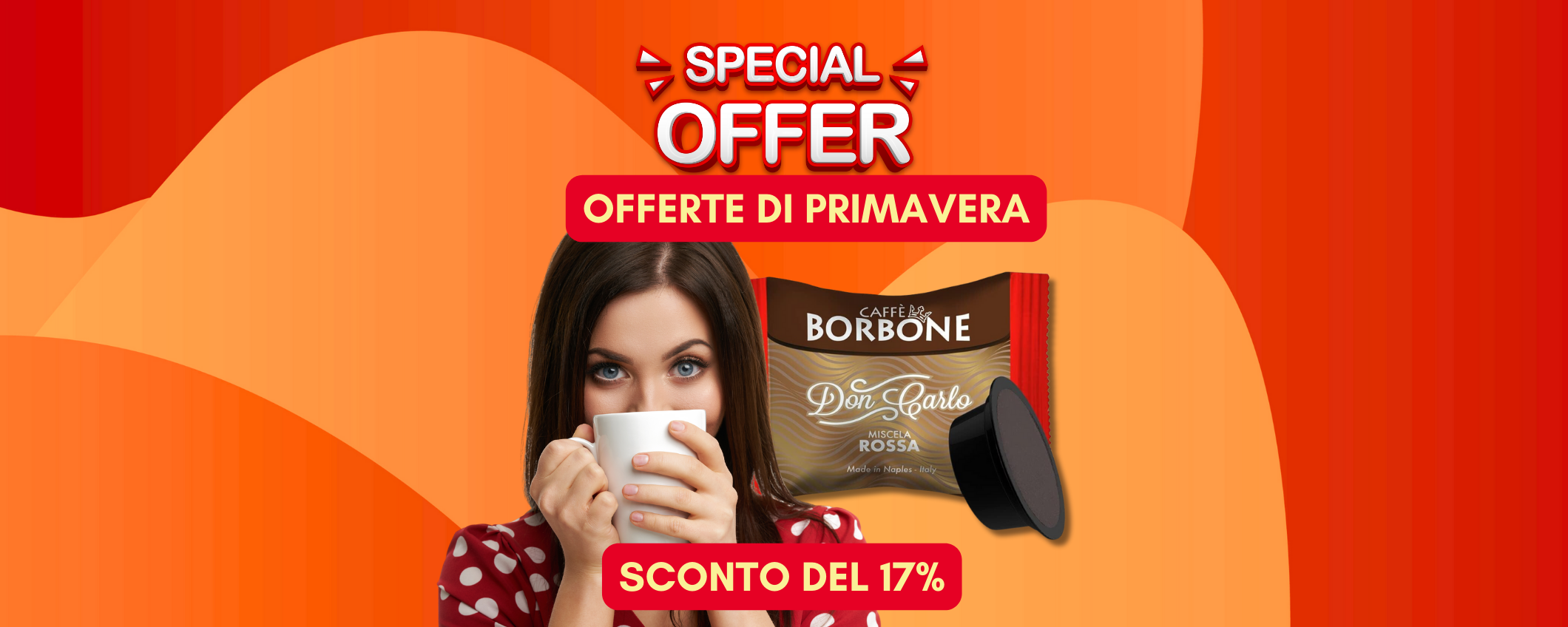 Capsule caffè Borbone miscela rossa in sconto del 17%: prezzo SHOCK