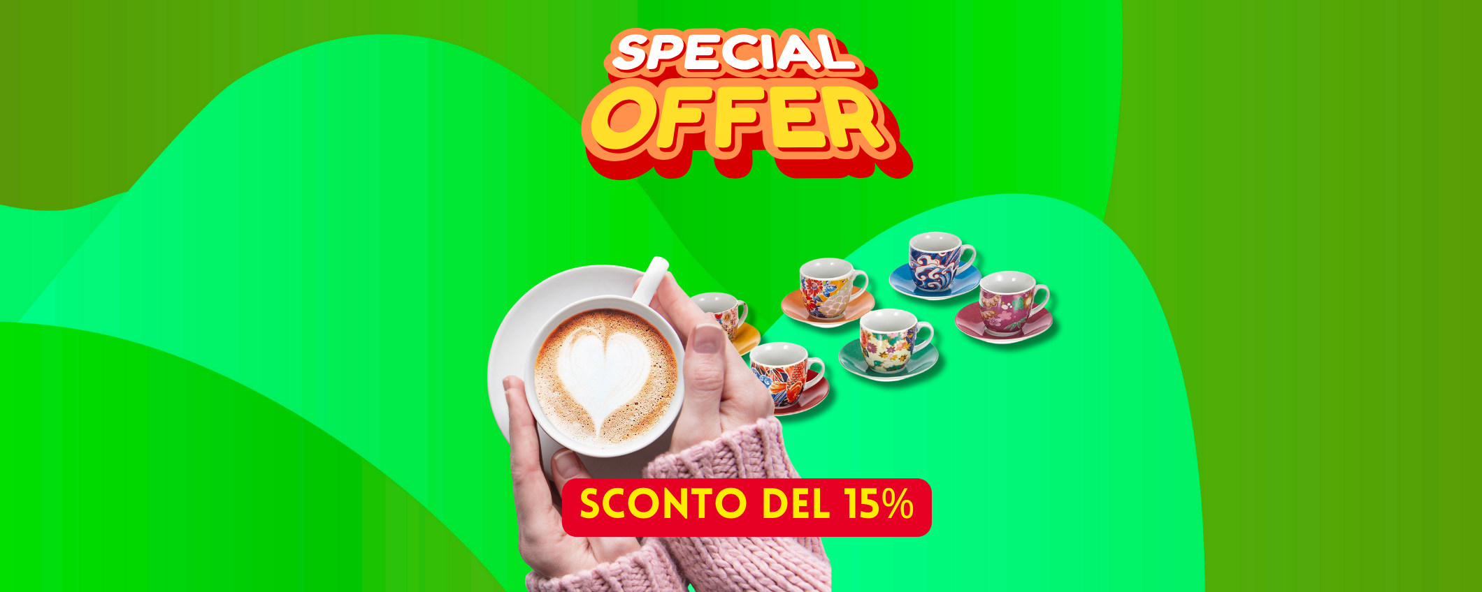 Set da 6 tazzine Excelsa Kimono in sconto del 15%, perfetto per Pasqua Set da 6 tazzine Excelsa Kimono in sconto del 15%, perfetto per Pasqua