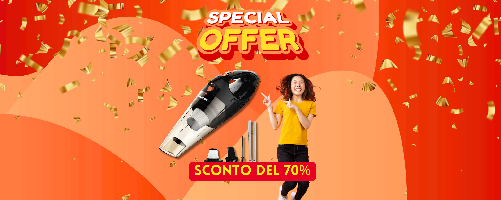 Sconto FOLLE del 70% su questo aspirabriciole VacLife portatile Sconto FOLLE del 70% su questo aspirabriciole VacLife portatile