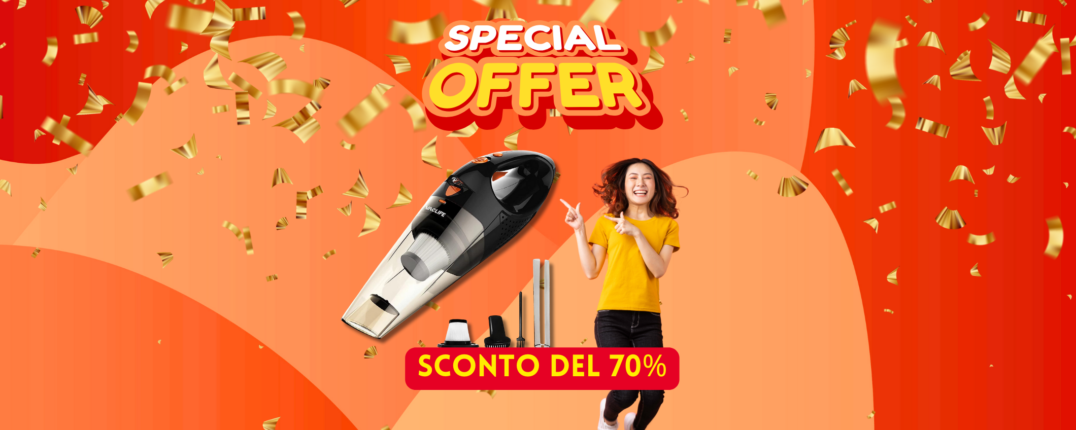 Sconto FOLLE del 70% su questo aspirabriciole VacLife portatile