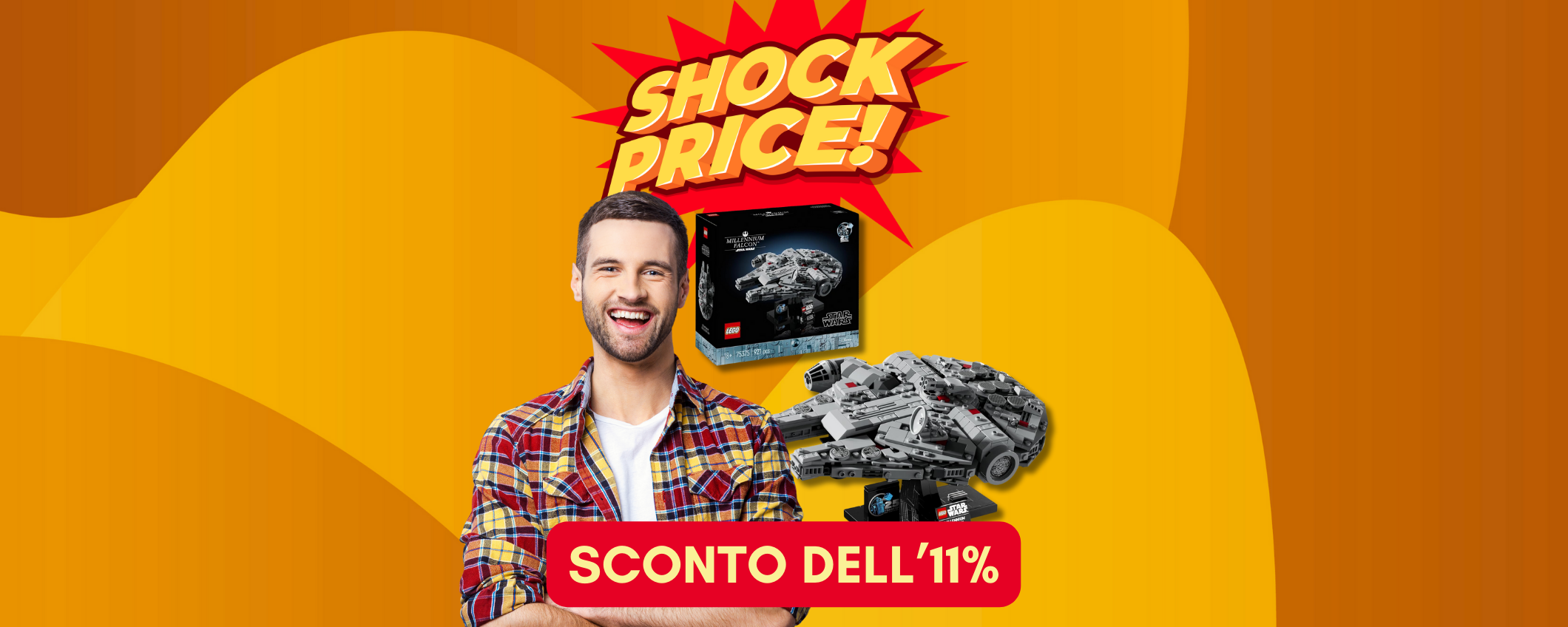 Fantastico set Lego Star Wars Millennium Falcon in sconto dell'11% Fantastico set Lego Star Wars Millennium Falcon in sconto dell'11%
