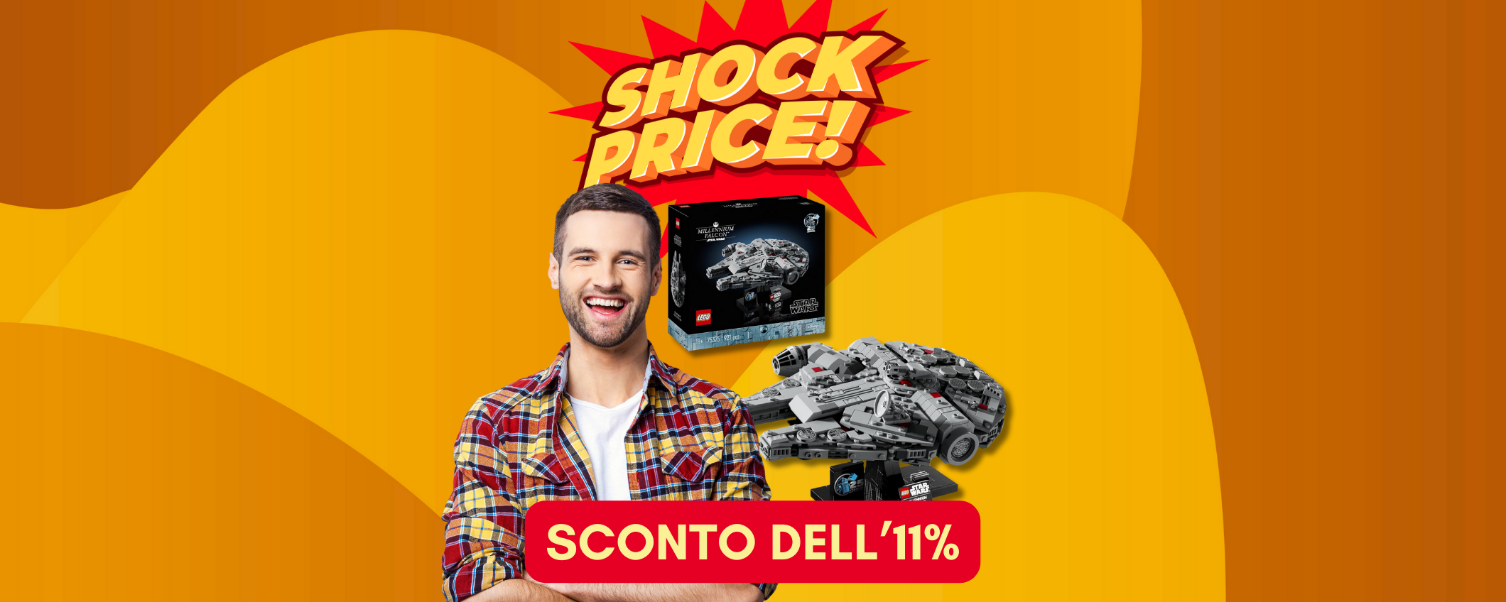 Fantastico set Lego Star Wars Millennium Falcon in sconto dell'11%