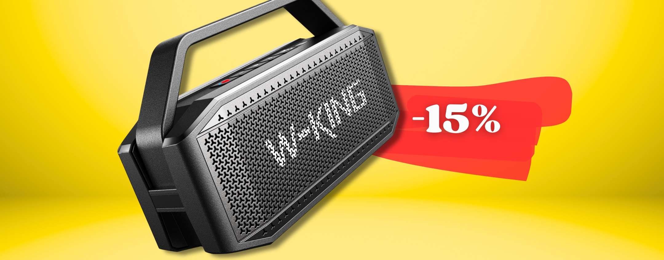 Altoparlante Bluetooth Aowoka Phantom Nero - 30 Ore Di Autonomia, Bassi Potenti, Portatile