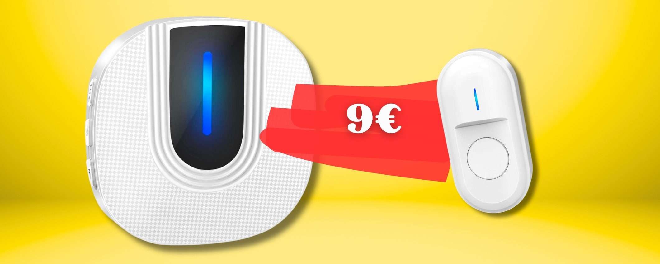 Campanello senza fili, con 9€ hai il tuo sistema WIRELESS da 300metri Campanello senza fili, con 9€ hai il tuo sistema WIRELESS da 300metri