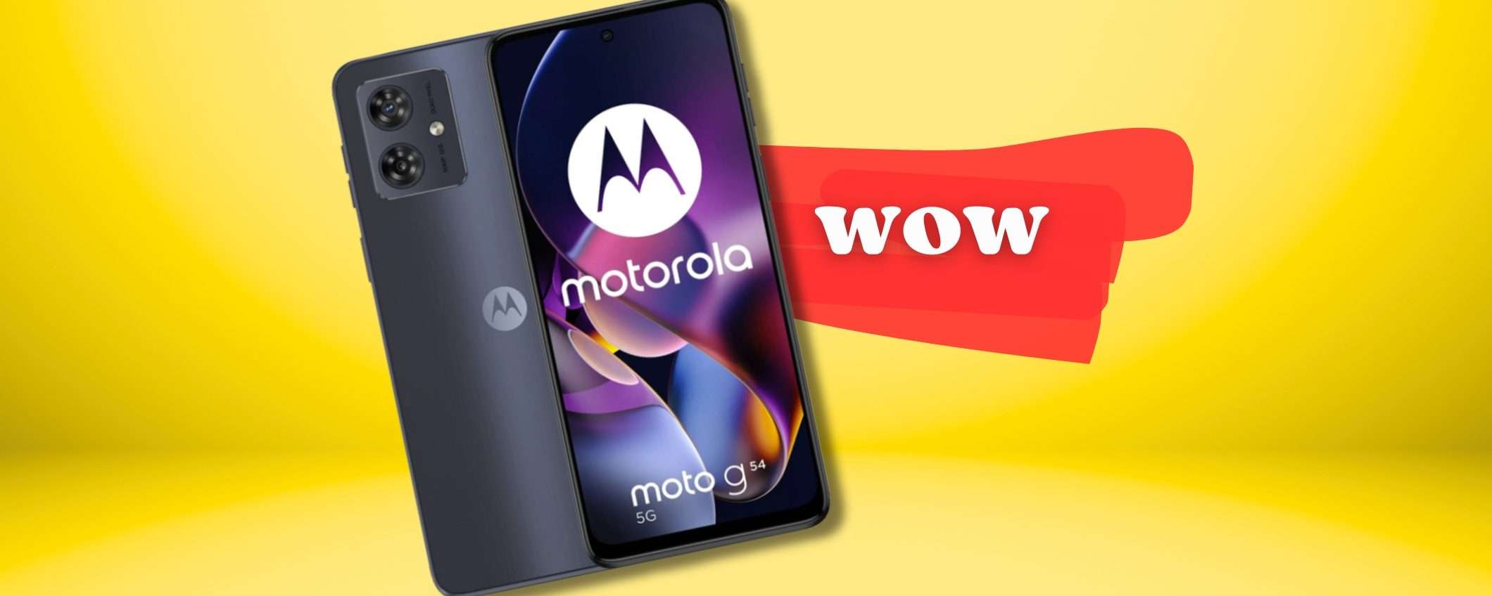 Motorola Moto G54 per uno smartphone che non tocca i 150€ ma VOLA ALTO Motorola Moto G54 per uno smartphone che non tocca i 150€ ma VOLA ALTO