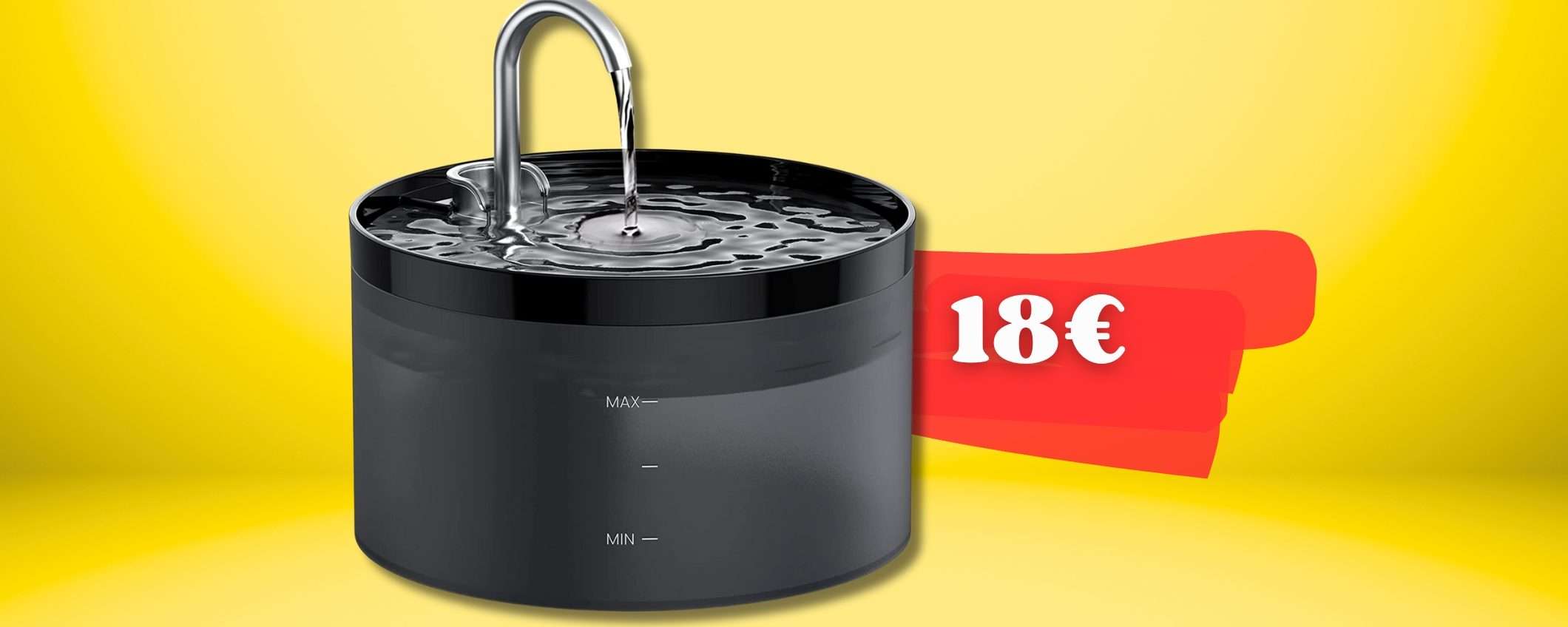 Fai felice il gatto: acqua fresca con questa FONTANELLA silenziosa (18€) Fai felice il gatto: acqua fresca con questa FONTANELLA silenziosa (18€)