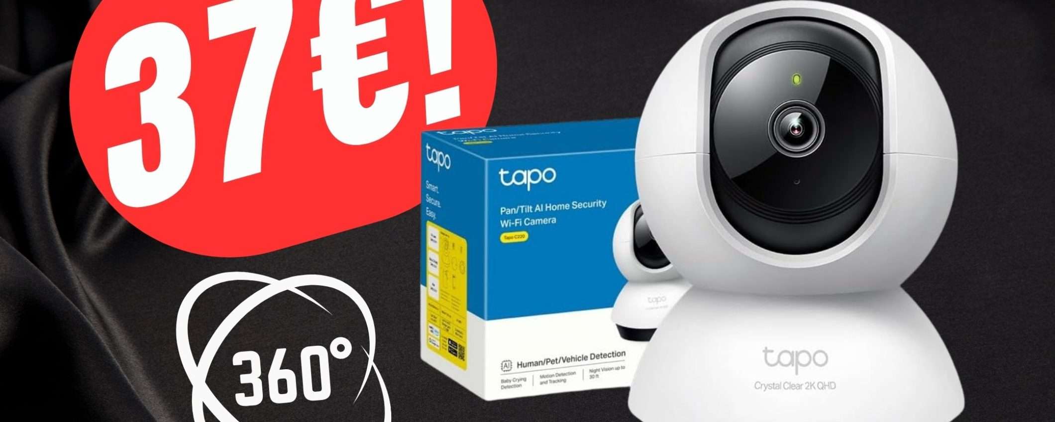 Questa Videocamera di Sorveglianza con visione 360º costa solo 37€! Questa Videocamera di Sorveglianza con visione 360º costa solo 37€!