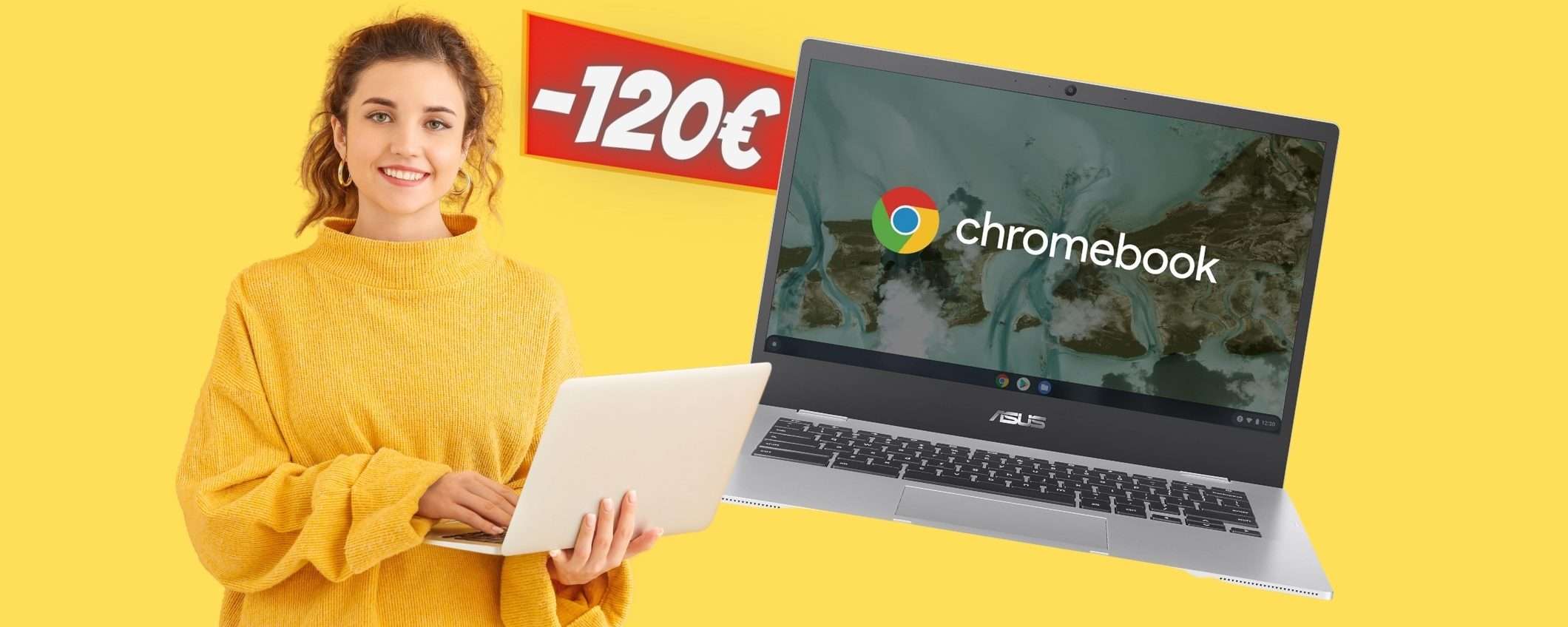 ASUS Chromebook da 14 pollici POTENTE e AFFIDABILE tuo al 34% in MENO