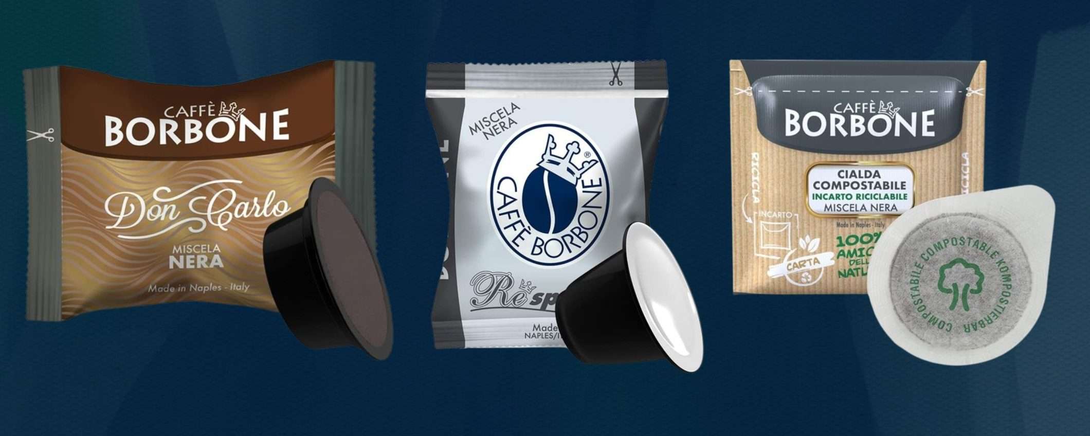 Caffè Borbone: cialde e capsule, scorte in FUORITUTTO su Amazon (da 0,16€)