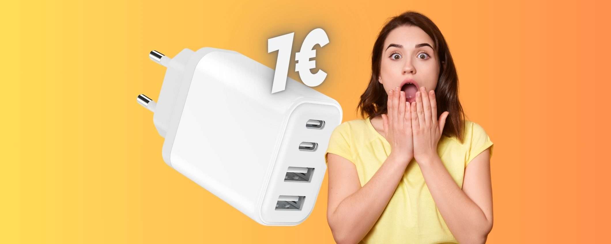Caricatore USB da 40W e 4 porte in OFFERTA a SOLI 7€ su Amazon Caricatore USB da 40W e 4 porte in OFFERTA a SOLI 7€ su Amazon
