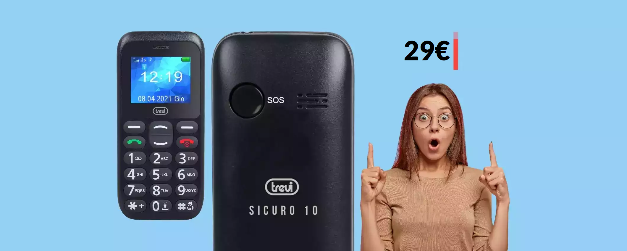 Cellulare Trevi con tasto SOS: il MIGLIORE su Amazon a soli 29€