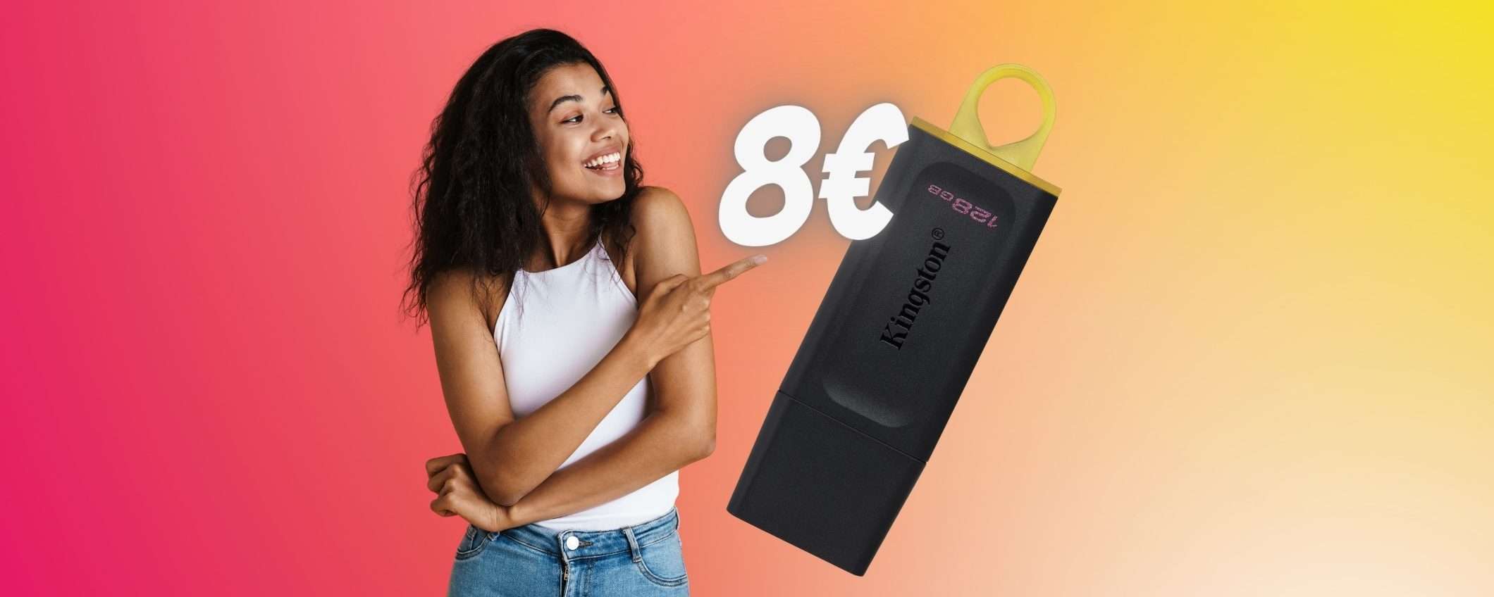 Chiavetta USB Kingston DataTraveler Exodia da 128GB tua a 8€ (-55%)