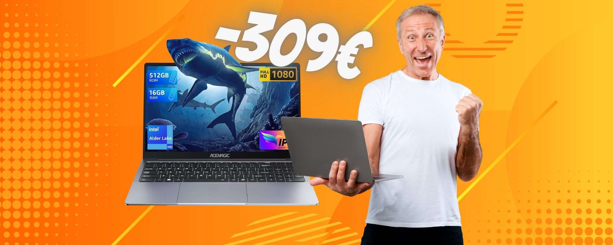 Computer portatile a PREZZO BOMBA su Amazon, con 16GB RAM e 512GB SSD Computer portatile a PREZZO BOMBA su Amazon, con 16GB RAM e 512GB SSD