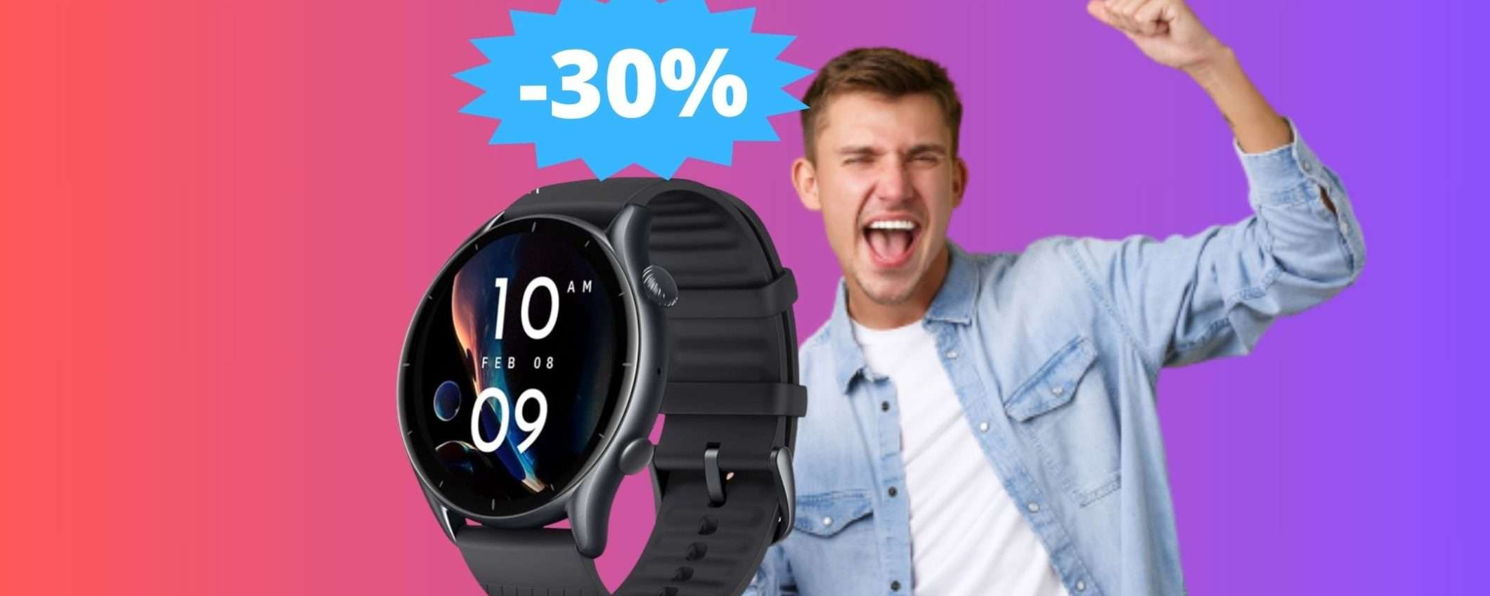 Amazfit GTR 3: sconto IMPERDIBILE del 30% su Amazon