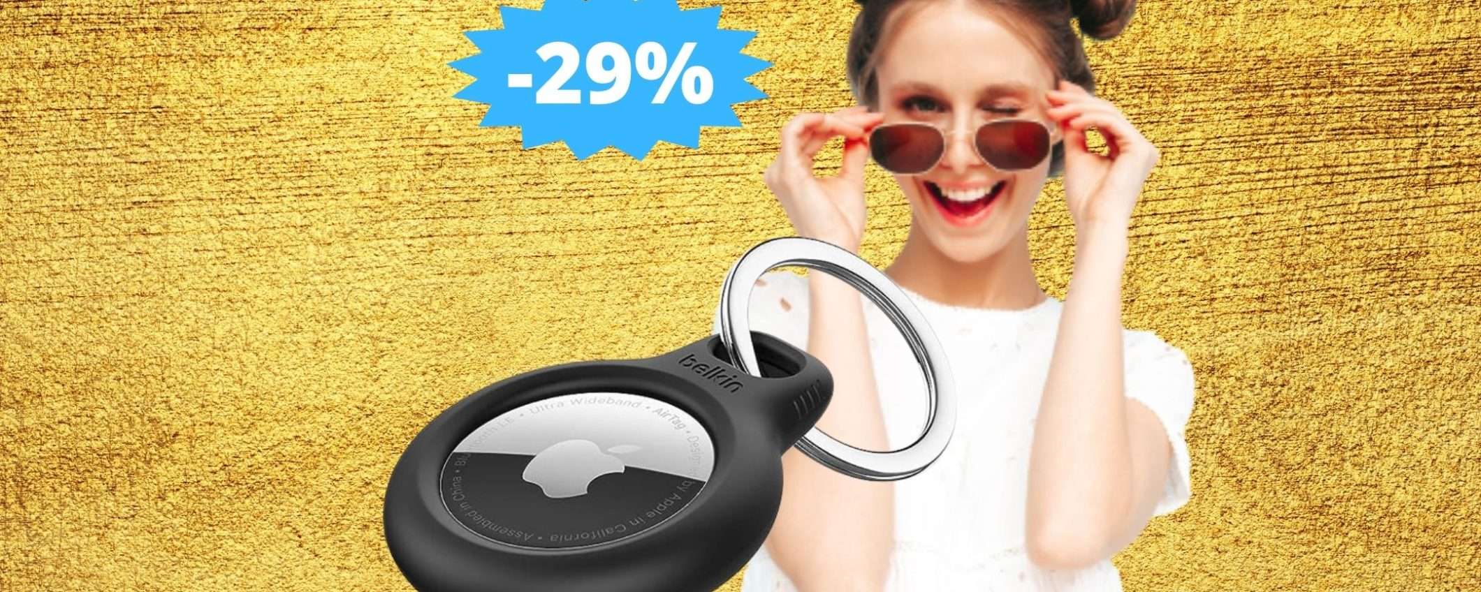 Belkin Secure Holder per AirTag: MEGA sconto del 29% su Amazon Belkin Secure Holder per AirTag: MEGA sconto del 29% su Amazon